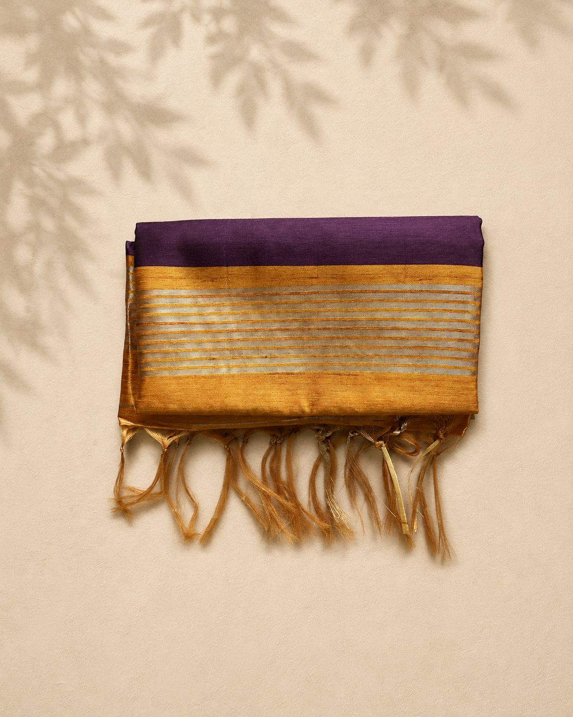 Purple Gold Semi Tussar ST002
