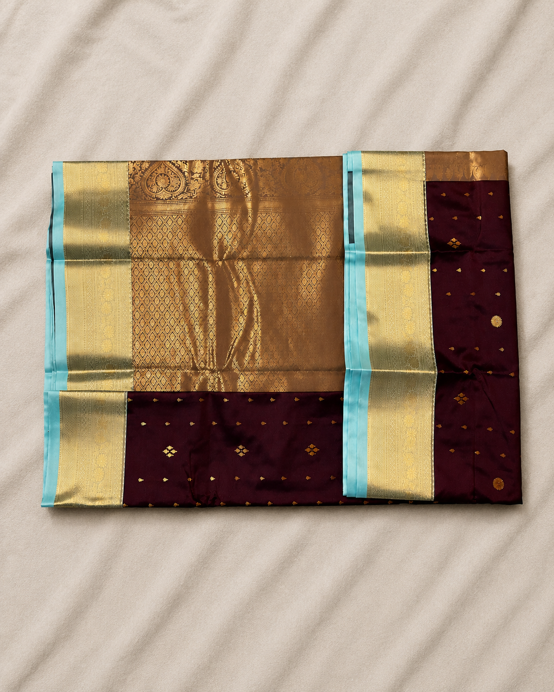 Deep Wine Semi Kanjivaram SK001