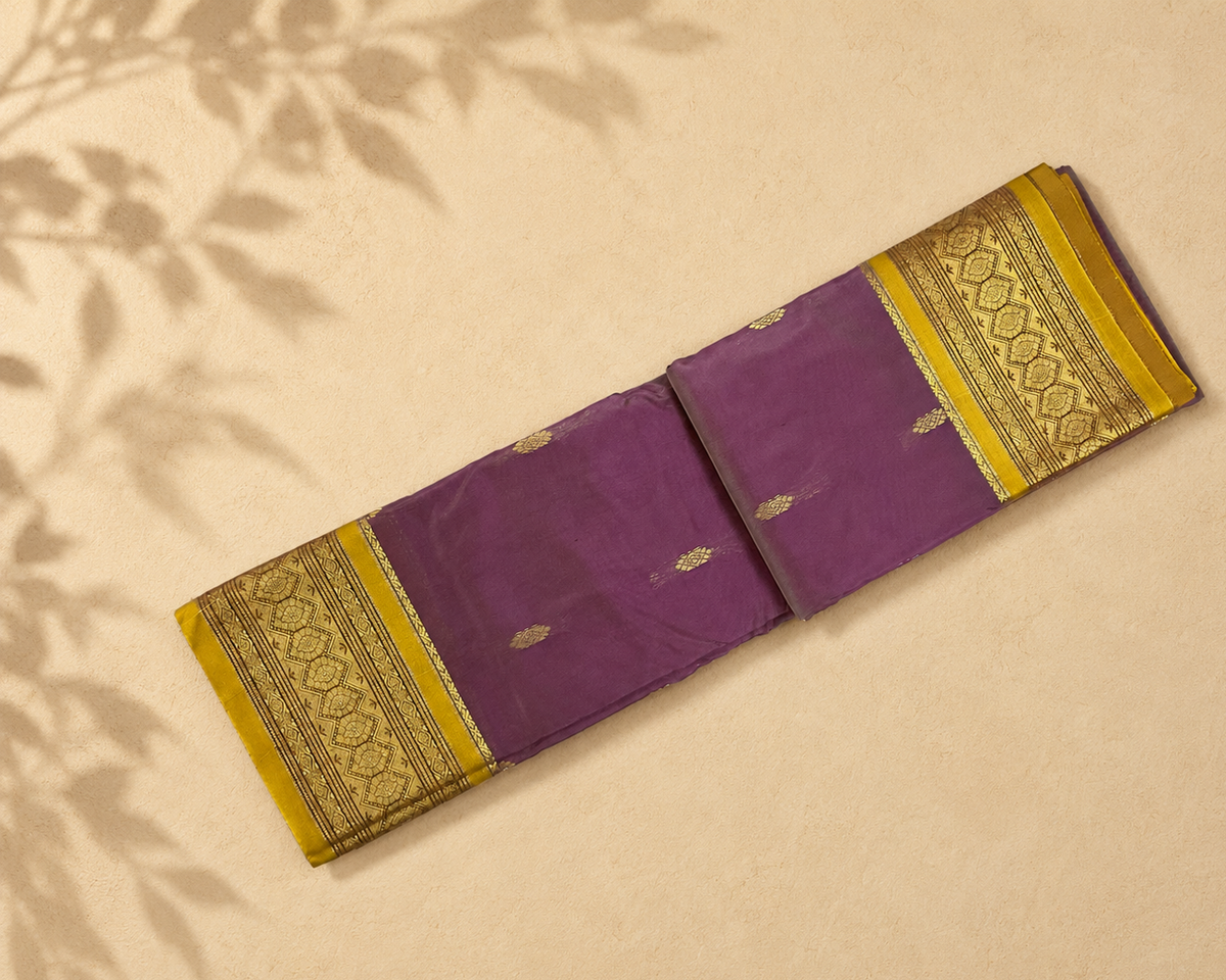 Mauve Semi Kanjivaram SK001
