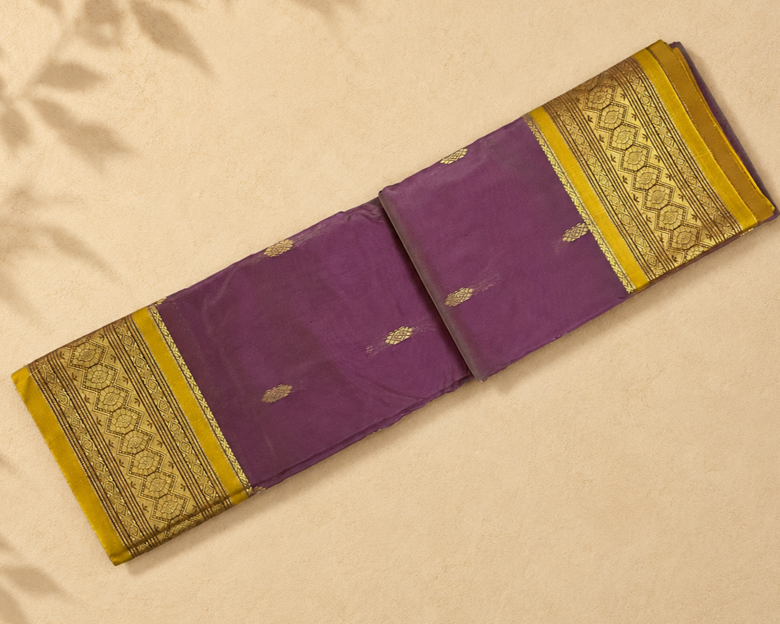 Mauve Semi Kanjivaram SK001