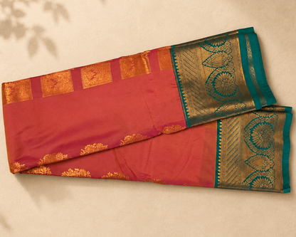 Rich Pink Semi Kanjivaram SK002