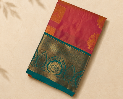 Rich Pink Semi Kanjivaram SK002