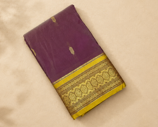 Mauve Semi Kanjivaram SK001