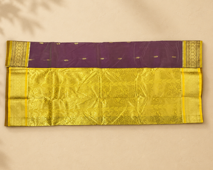 Mauve Semi Kanjivaram SK001