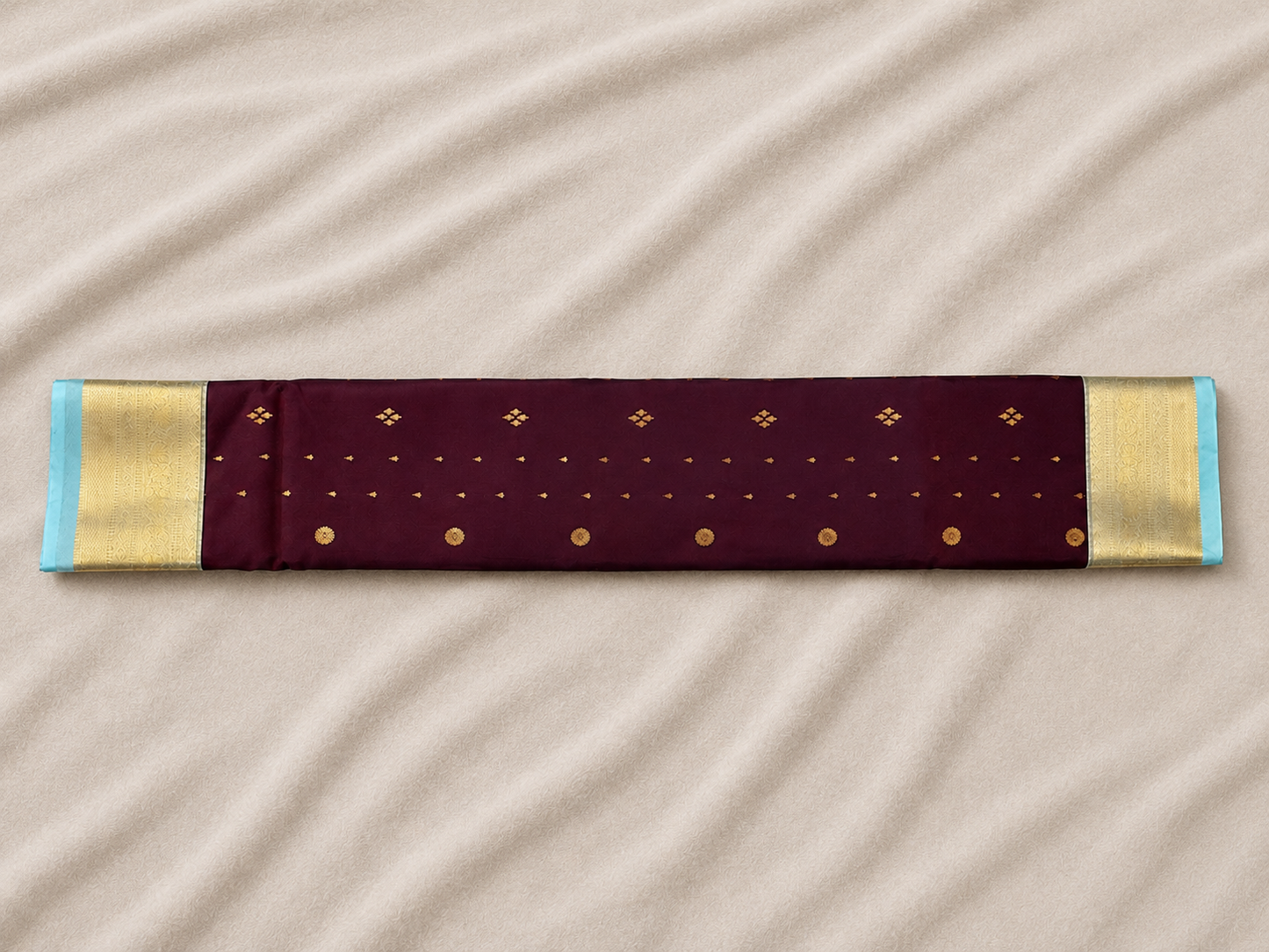 Deep Wine Semi Kanjivaram SK001