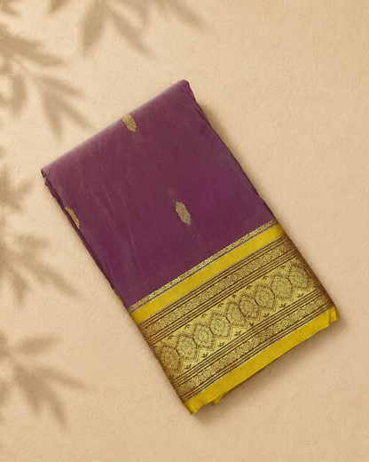 Mauve Semi Kanjivaram SK001