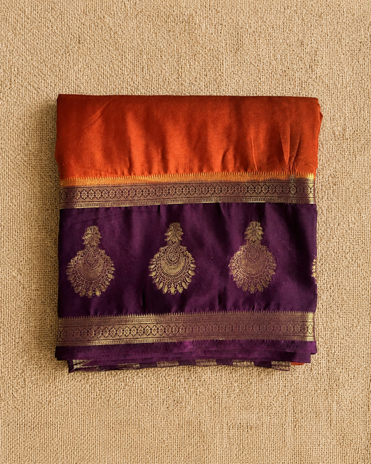 Orange-Purple Semi Mysore