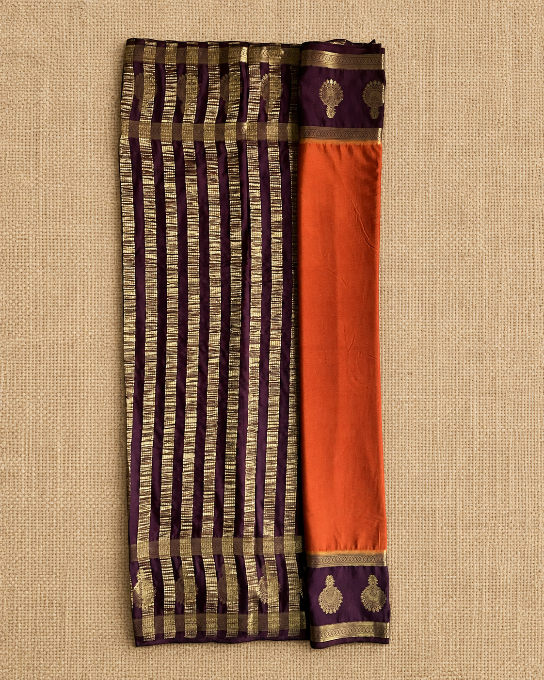 Orange-Purple Semi Mysore