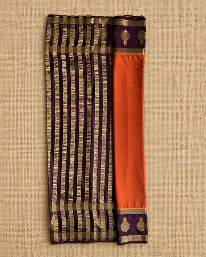 Orange-Purple Semi Mysore
