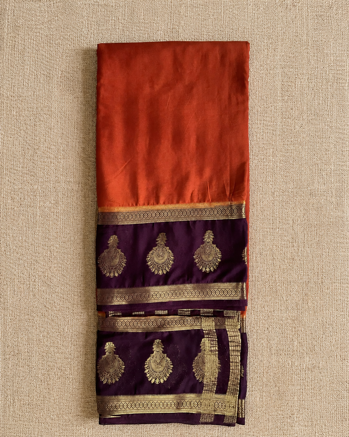 Orange-Purple Semi Mysore