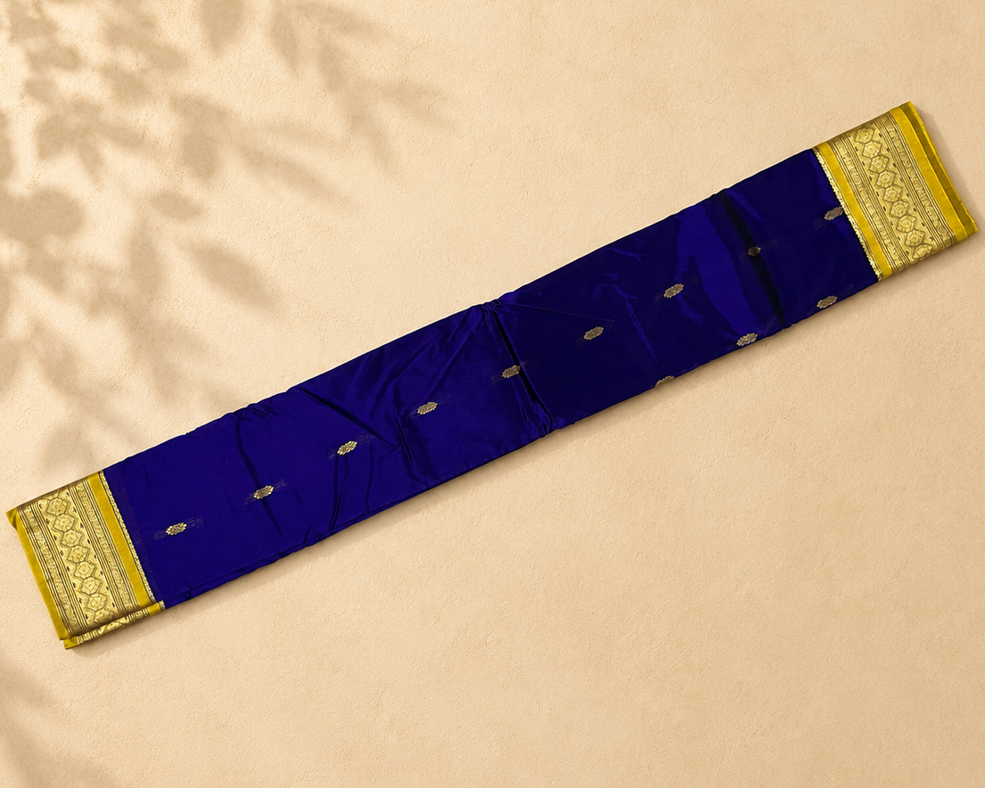 Royal Blue Semi Kanjivaram SK001