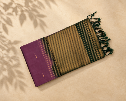 Wine Purple Uppada Silk SS002