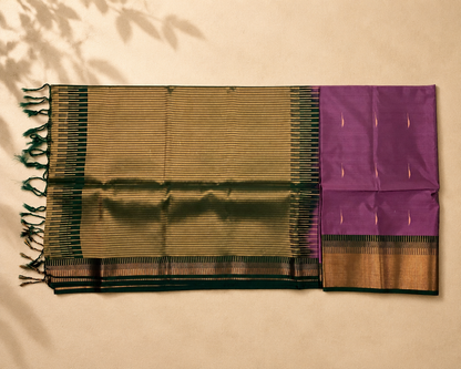 Wine Purple Uppada Silk SS002