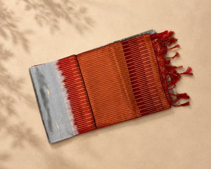 Silver Grey Upada Silk SS002