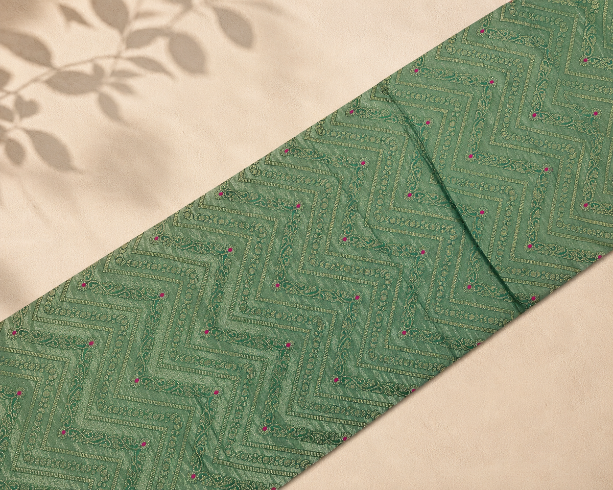 Sea Green Banarasi Georgette BG001