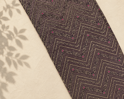 Dark Purple Banarasi Georgette BG001