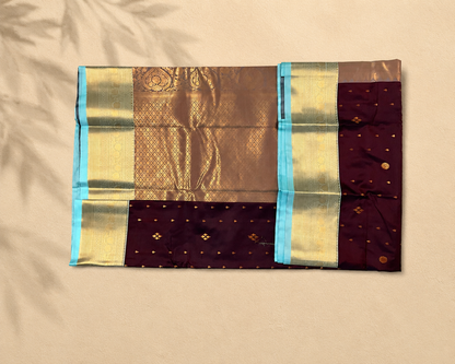 Deep Wine Semi Kanjivaram SK001