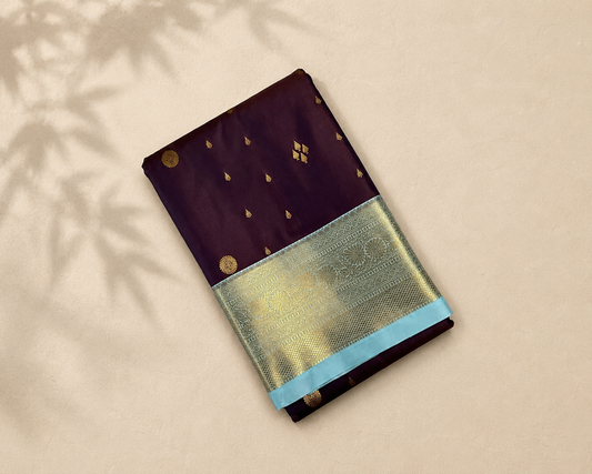 Deep Wine Semi Kanjivaram SK001