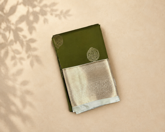 Mehandi Green Semi Kanjivaram SK001