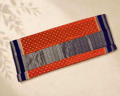 Vermilion Orange Semi Crepe SC001