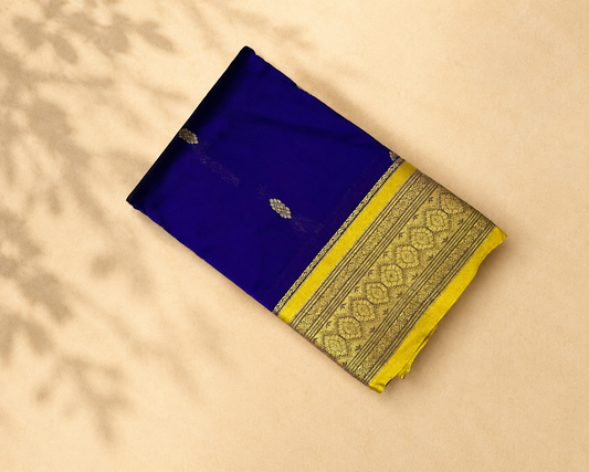 Royal Blue Semi Kanjivaram SK001