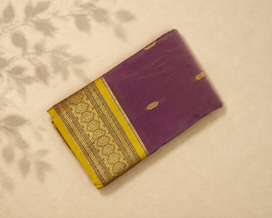 Mauve Semi Kanjivaram SK001