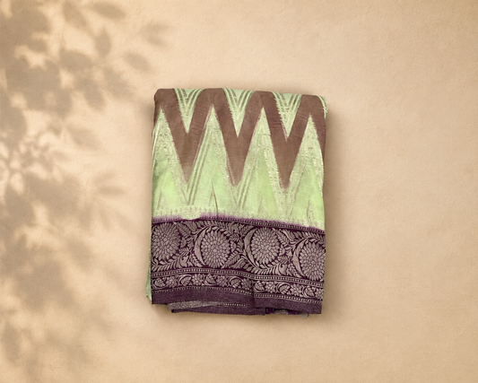 Pistachio Green Banarasi Georgette BG002