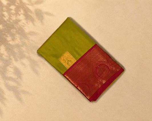 Mehendi Green Semi Kanjivaram SK002
