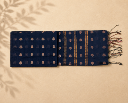 Navy Blue Copper Paisley RS001