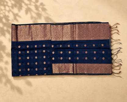 Navy Blue Copper Paisley RS001