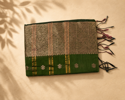 Olive Green Copper Paisley RS001