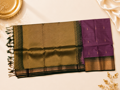 Wine Purple Uppada Silk US001