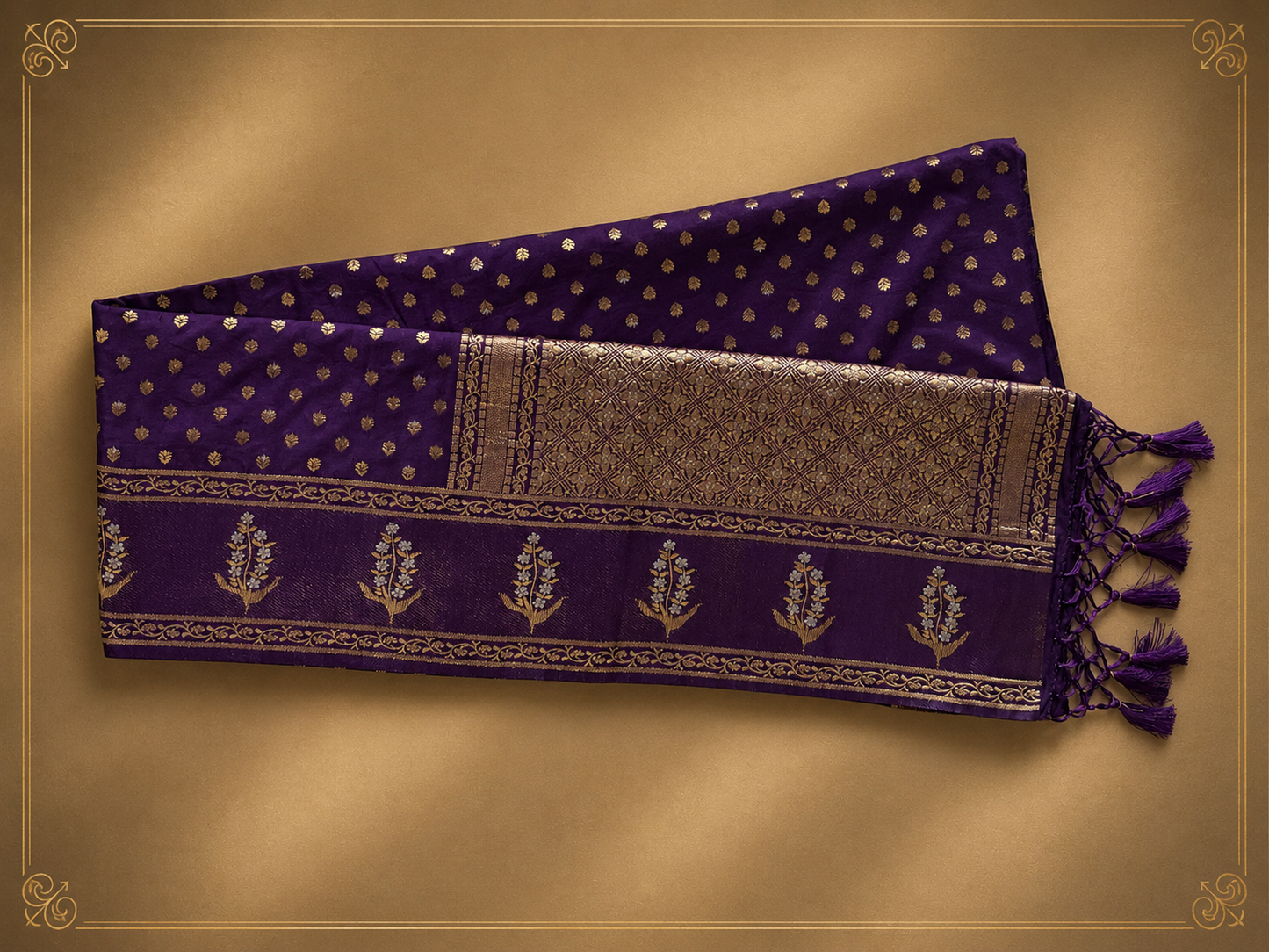 Rajeshwari Royal-purple Crepe