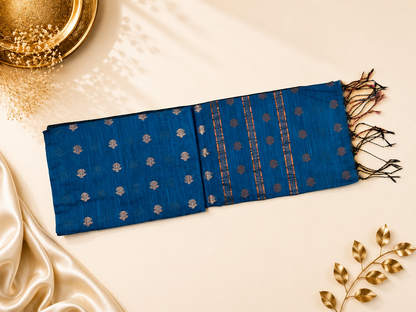 Royal Blue Copper Paisley