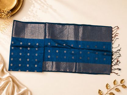 Royal Blue Copper Paisley
