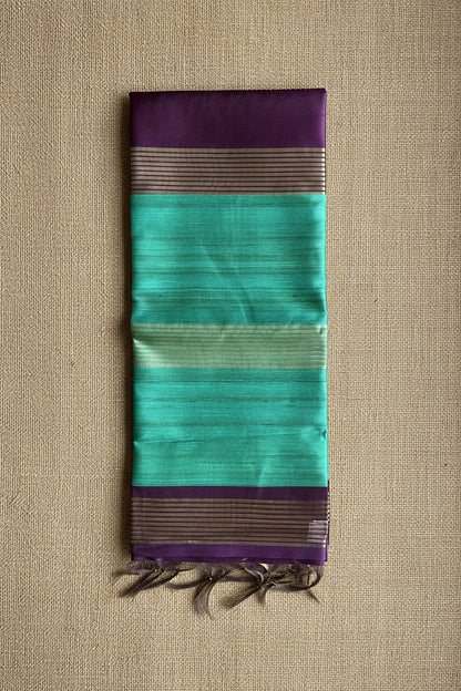 Teal Green Semi Tussar ST002