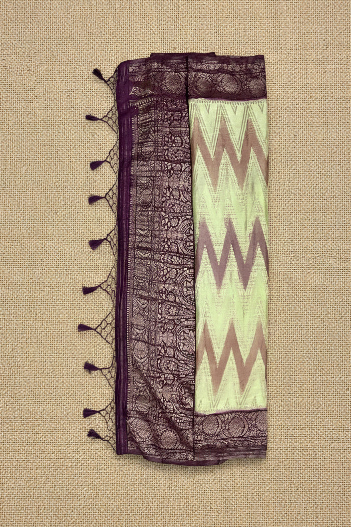 Pistachio Green Banarasi Georgette BG002