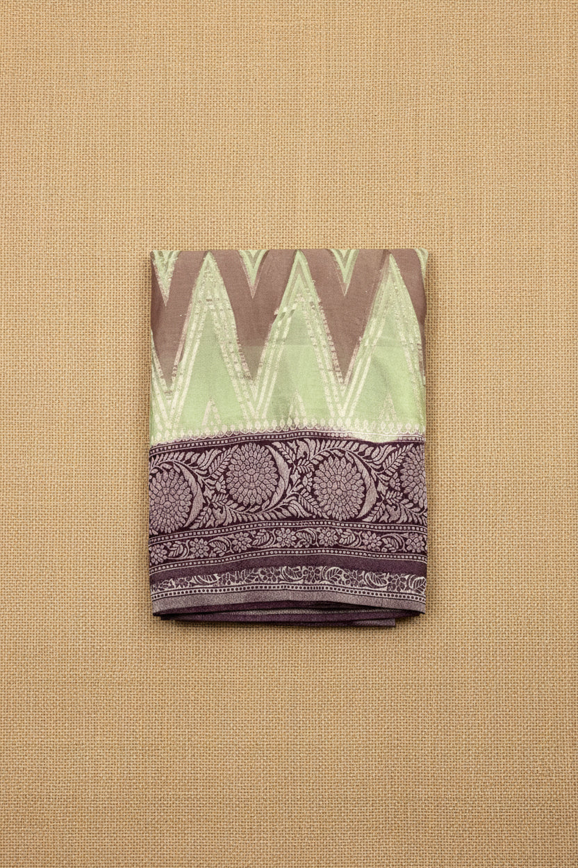 Pistachio Green Banarasi Georgette BG002