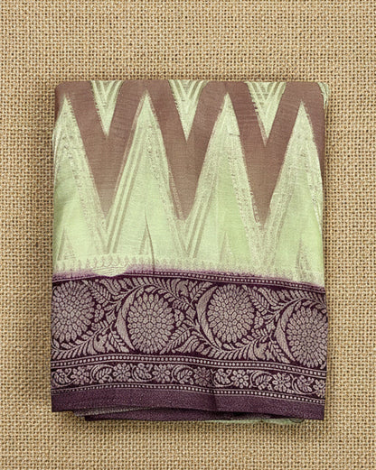 Pistachio Green Banarasi Georgette BG002