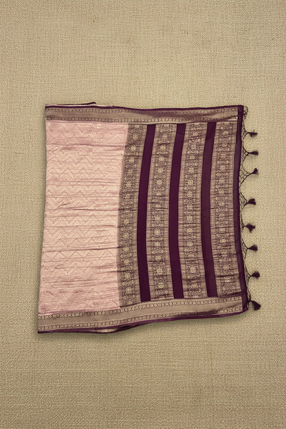 Dusty Rose Banarasi Georgette BG001