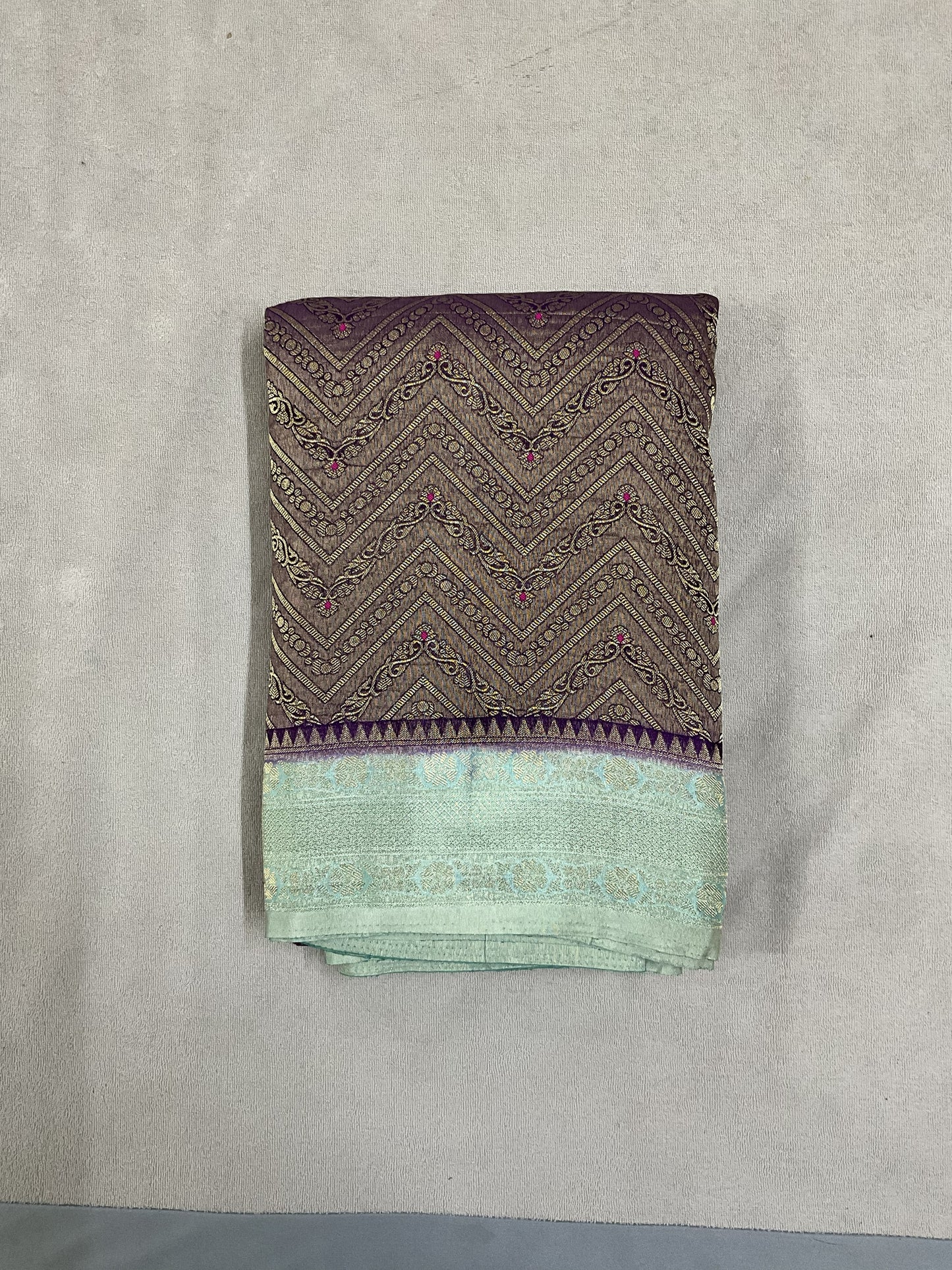 Dark Purple Banarasi Georgette BG001