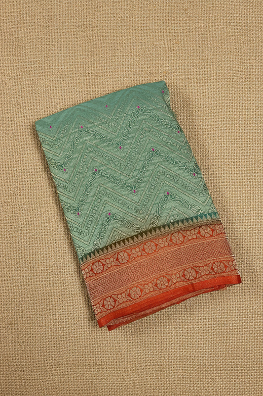 Sea Green Banarasi Georgette BG001
