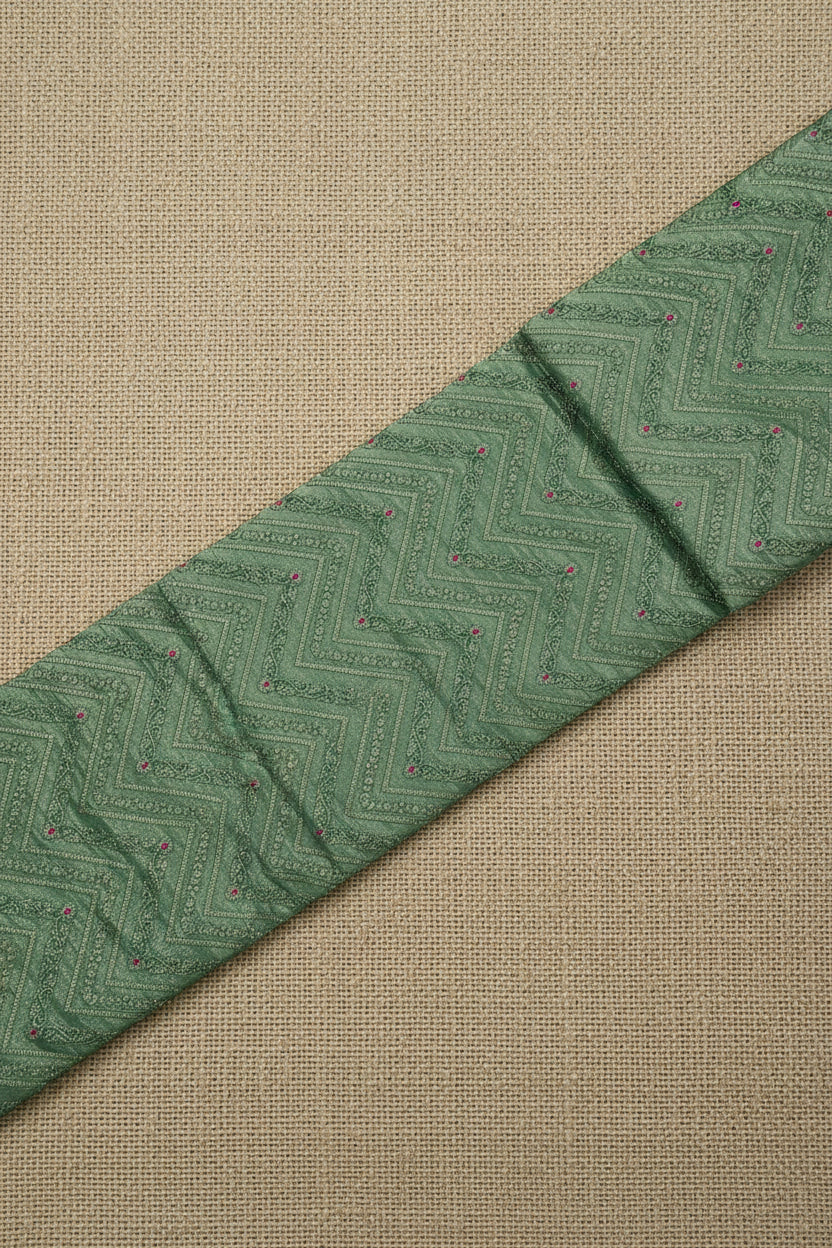 Sea Green Banarasi Georgette BG001