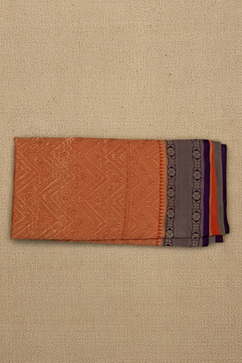 Vermilion Orange Banarasi Georgette BG001
