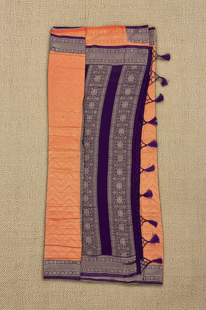 Vermilion Orange Banarasi Georgette BG001