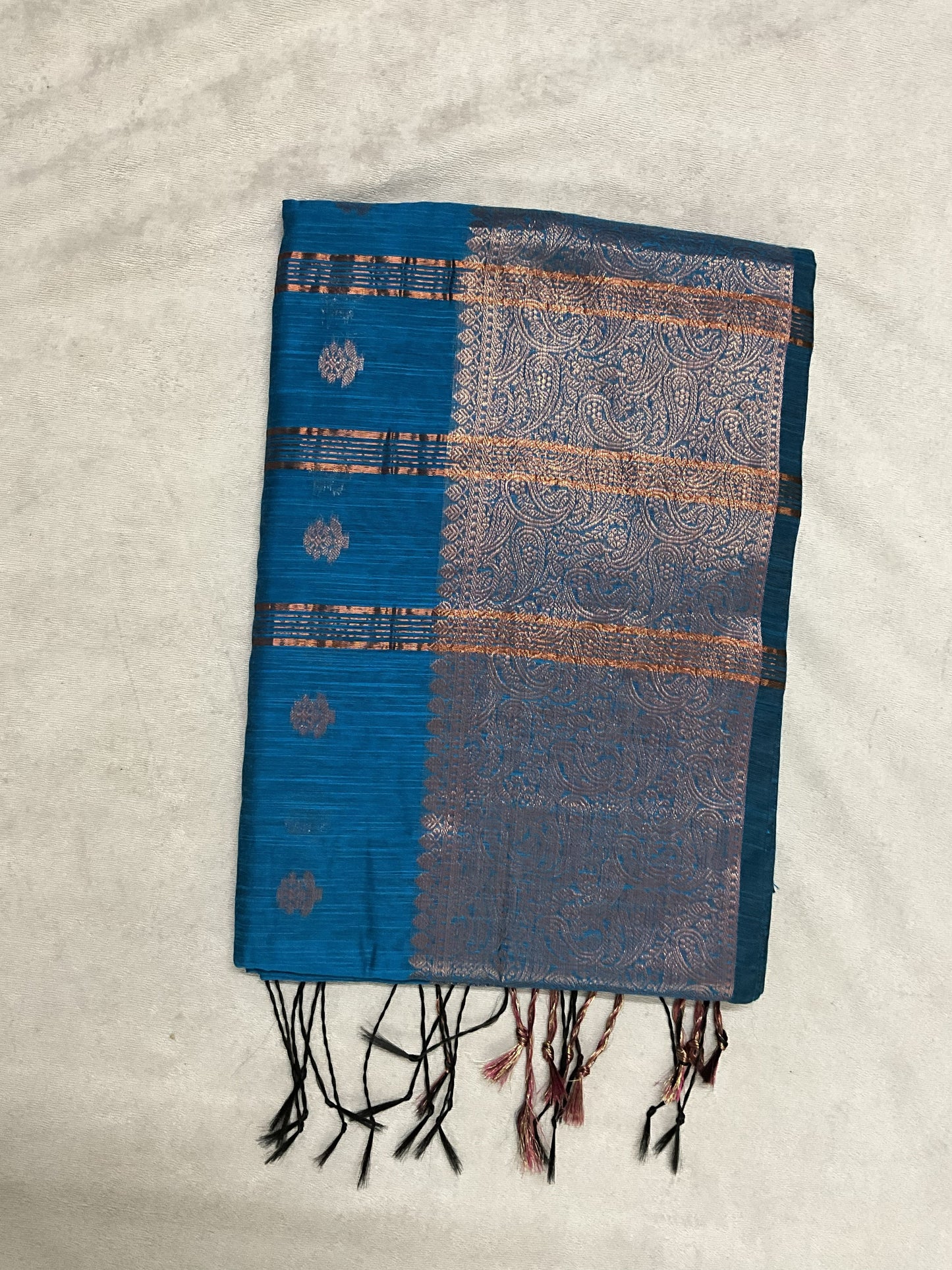Royal Blue Copper Paisley