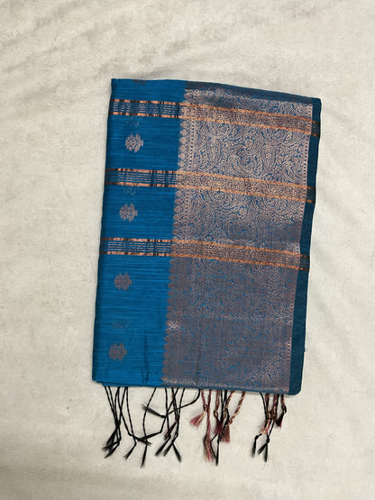 Royal Blue Copper Paisley