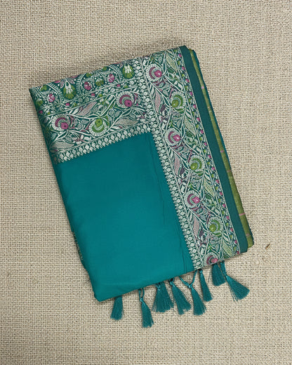 Peacock Teal Floral-Paisley