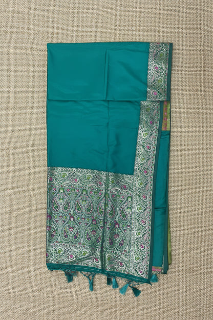 Peacock Teal Floral-Paisley