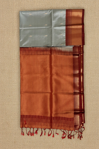 Silver Grey Upada Silk US001